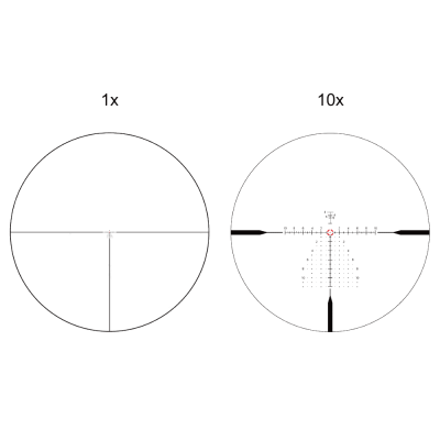 Оптический прицел Continental x10 1-10x28 ED FFP VET-CTR