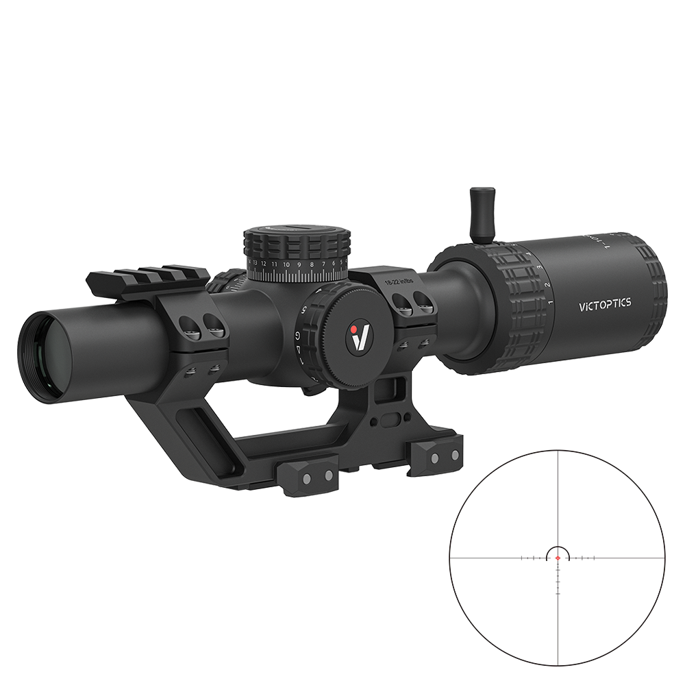 Оптический прицел VictOptics S10 1-10x24i LPVO Fiber SFP с креплением