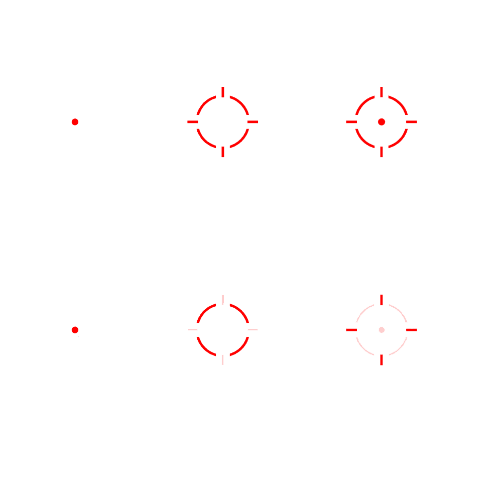 Коллиматорный прицел Scrapper 1x25 SOL Multi Reticles