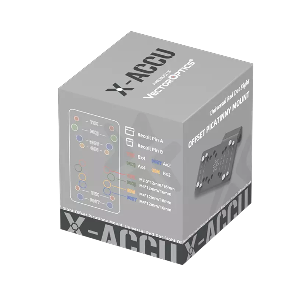 Универсальное крепление для коллиматора X-Accu Picatinny со смещением 45°