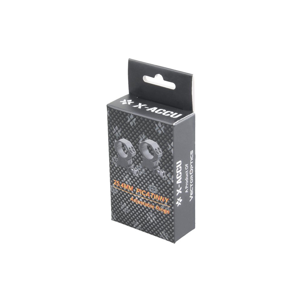 Кольца для прицелов X-ACCU 25.4mm 1in Picatinny Кольца для прицелов X-ACCU 25.4mm 1in Picatinny