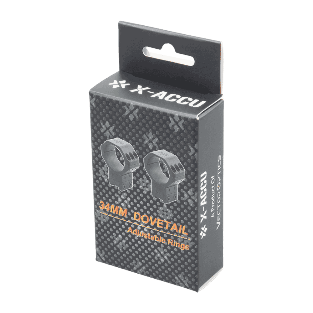 Кольца для прицелов X-ACCU 34мм "Ласточкин хвост" Кольца для прицелов X-ACCU 34мм "Ласточкин хвост"