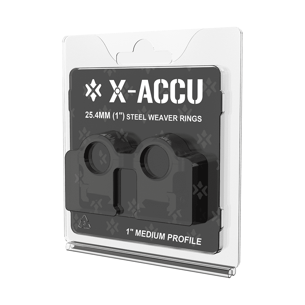Кольца для прицелов X-ACCU 25.4мм Weaver 1 дюйм Кольца для прицелов X-ACCU 25.4мм Weaver 1 дюйм