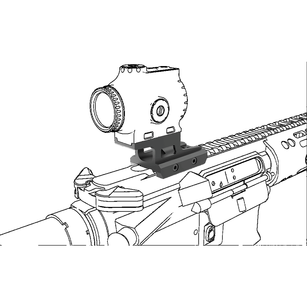 Крепление RUM Picatinny, высокий профиль