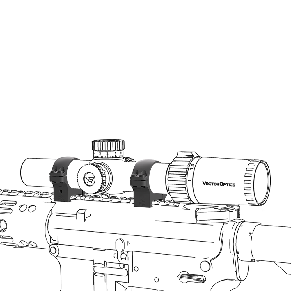 Кольца для прицела 30mm STEEL QD 0.8 Weaver Rings