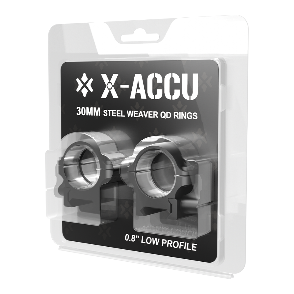 Кольца для прицела 30mm STEEL QD 0.8 Weaver Rings