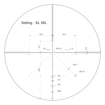 Оптический прицел Veyron 2-8x32IR