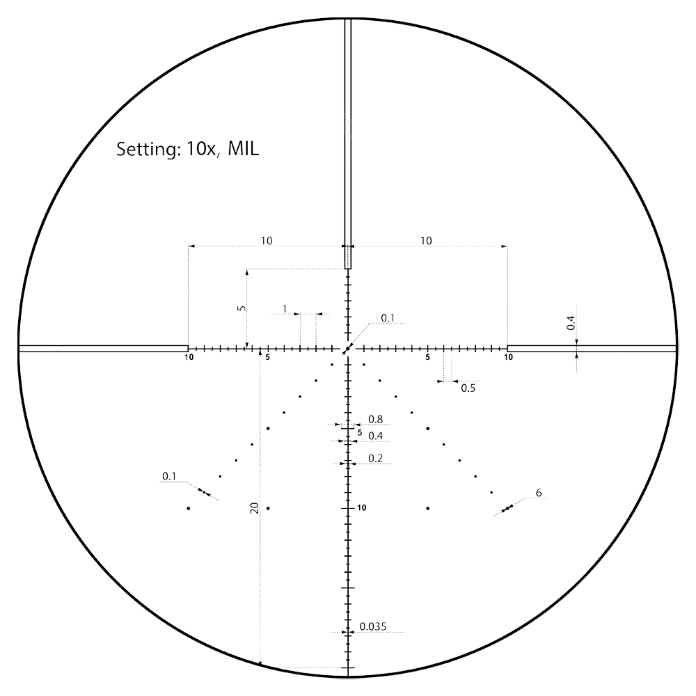 Оптический прицел Veyron 10x44 SFP