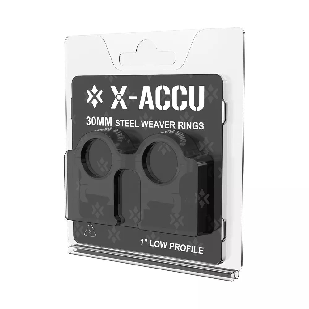Низкие кольца для прицелов X-ACCU 30мм Weaver 1 дюйм