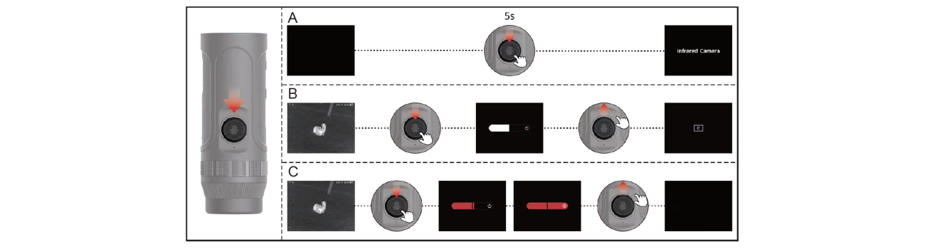 Управление тепловизором Vector Optics Owlset Argon ES 1.2x10 Управление тепловизором Vector Optics Owlset Argon ES 1.2x10