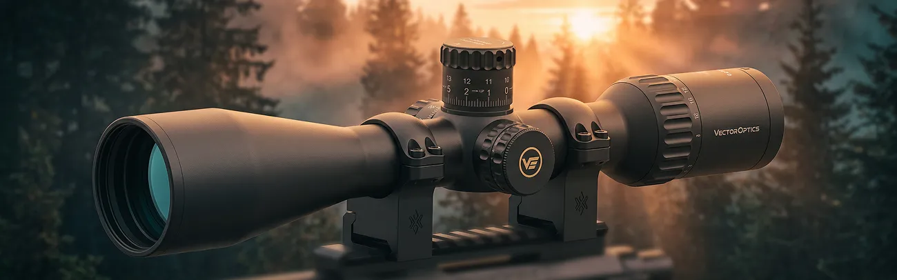 Оптический прицел Vector Optics Continental на закате