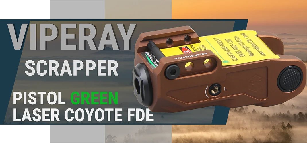 Vector Optics VipeRay Scrapper Pistol Green Laser Coyote