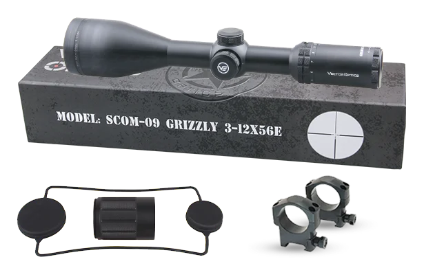 Комплектация оптического прицела Grizzly 3-12X56 SFP