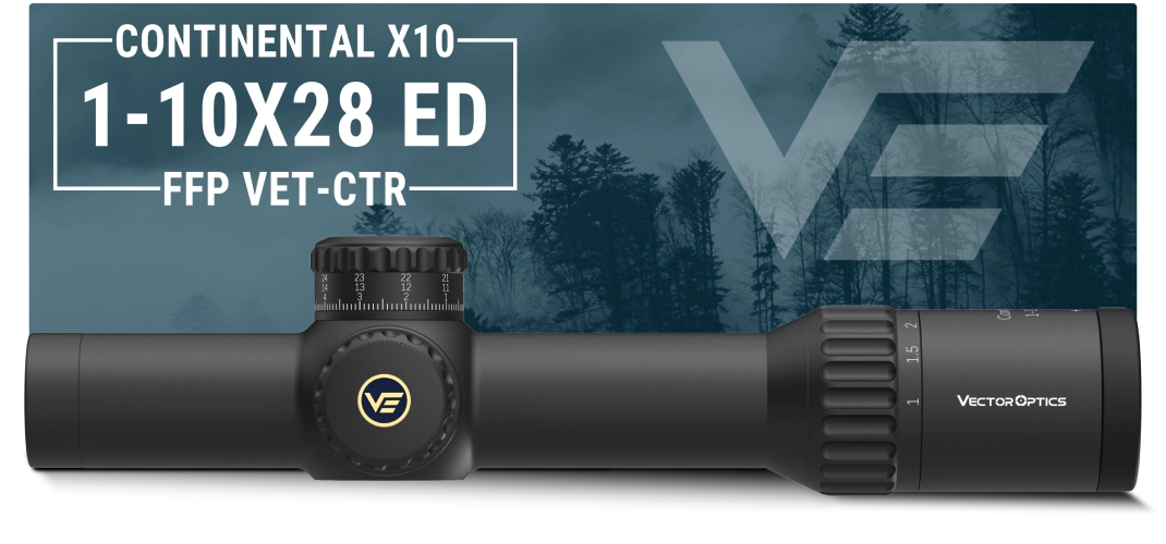 CONTINENTAL X10 1-10X28 ED FFP VET-CTR