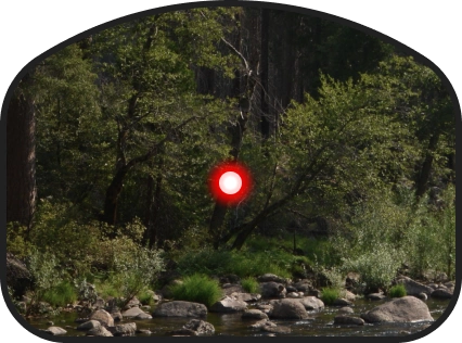 Прицельная марка с подсветкой